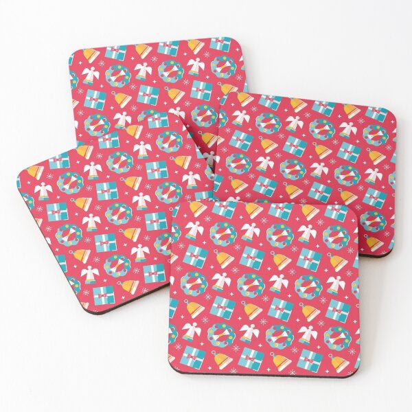Item preview, Сhristmas mood on red background with angels designed and sold by TrendyThings37.
