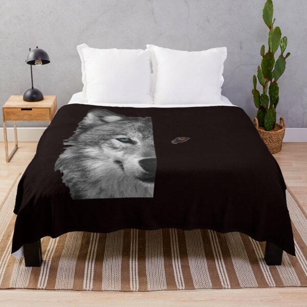 Item preview, Wolf Funny Split Face Wolf Magical Wolves Tee designed and sold by MelisaElder.