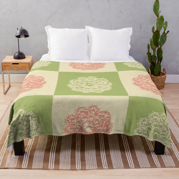 Aperçu de l'œuvre patchwork de motifs au crochet créée et vendue par Blodau.