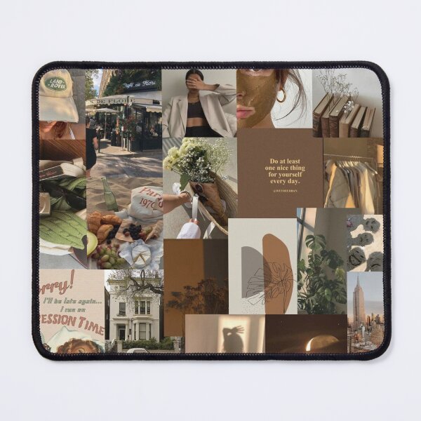Item preview, earth tones aesthetic collage designed and sold by morgananjos.