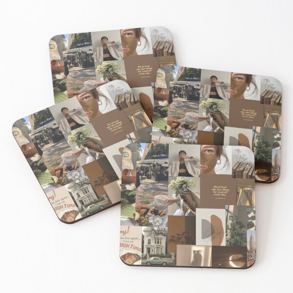 Item preview, earth tones aesthetic collage designed and sold by morgananjos.