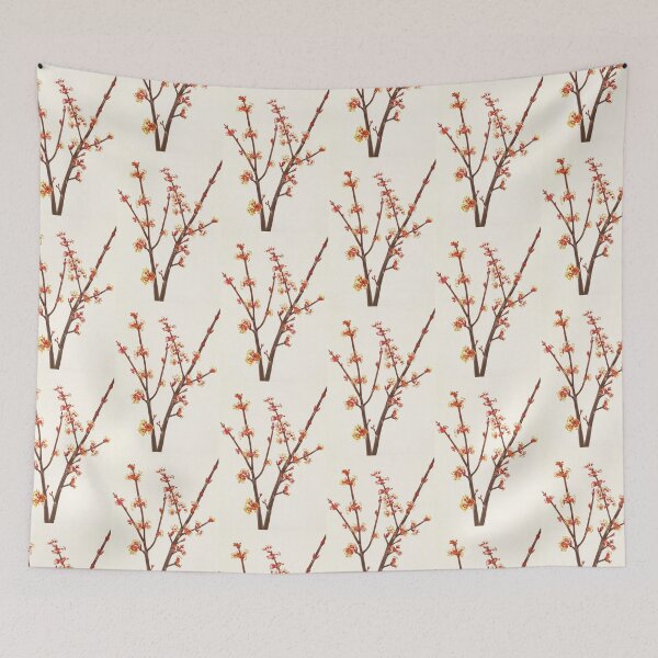 Item preview, Red maple flowers - Botanical Illustration designed and sold by chimakingthings.