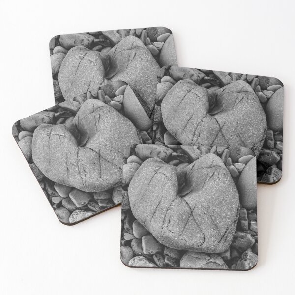 Item preview, Heart shaped pebble on a pebble beach designed and sold by Solotree.