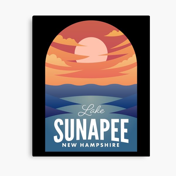 Item preview, Lake Sunapee NH Retro Sunset designed and sold by HalpinDesign.