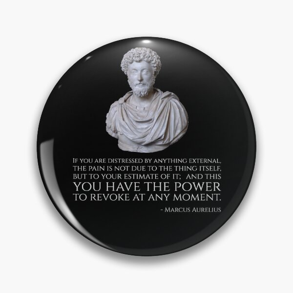 Item preview, If you are distressed by anything external, the pain is not due to the thing itself, but to your estimate of it; and this you have the power to revoke at any moment. - Marcus Aurelius designed and sold by Styrman.