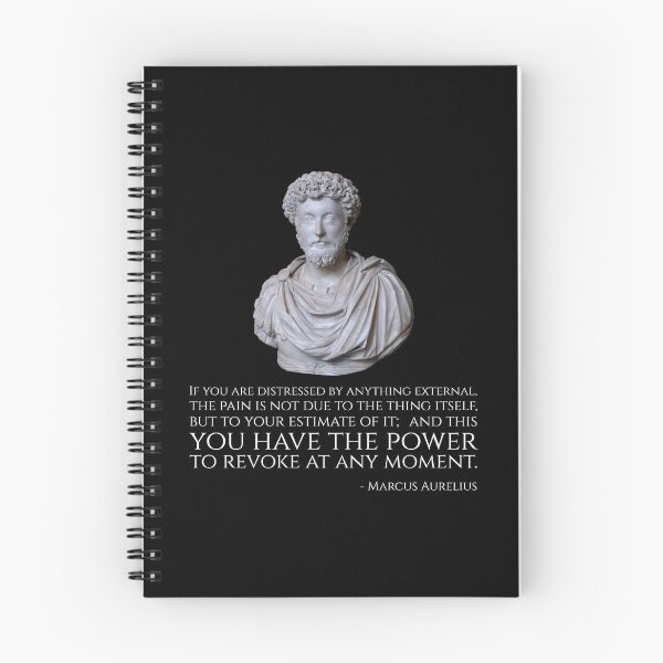 Item preview, If you are distressed by anything external, the pain is not due to the thing itself, but to your estimate of it; and this you have the power to revoke at any moment. - Marcus Aurelius designed and sold by Styrman.