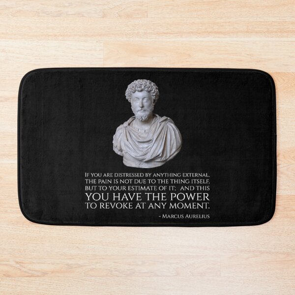 Item preview, If you are distressed by anything external, the pain is not due to the thing itself, but to your estimate of it; and this you have the power to revoke at any moment. - Marcus Aurelius designed and sold by Styrman.