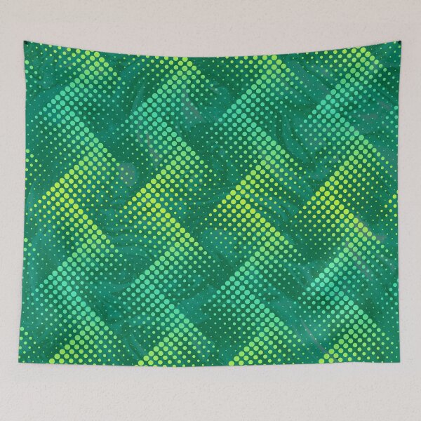 Item preview, Geometric pattern green shades,cool pattern designed and sold by MoSaid.