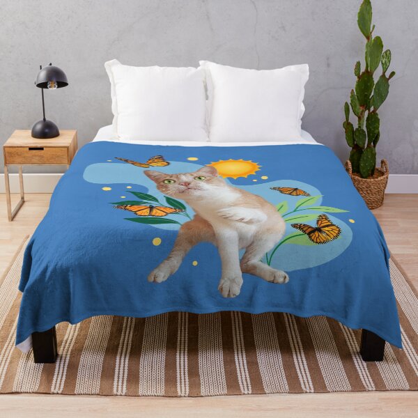 Item preview, Playful Kitty Chasing Butterflies designed and sold by leBoosh-Designs.