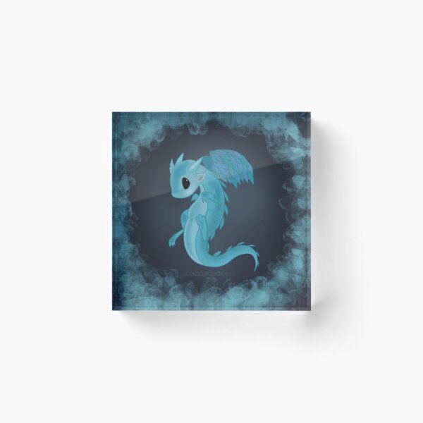 Item preview, Blue Crystal Dragon designed and sold by Cattodoodles.