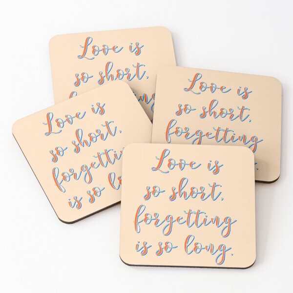 Item preview, Love is so short forgetting is so long  designed and sold by vyascreations.