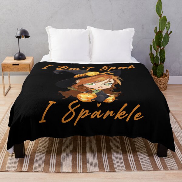 Item preview, I Don't Spook I Sparkle Cute Girls Witch Halloween Women Cute Halloween Costume Shirts Witch Girls Sparkle designed and sold by Rachiirt.