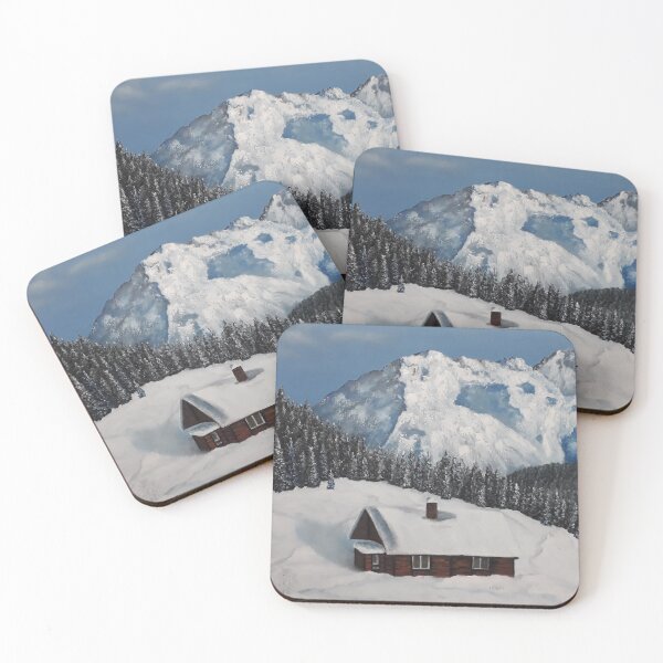 Item preview, Winter Cottage, snowy landscape designed and sold by Luna-Smith.