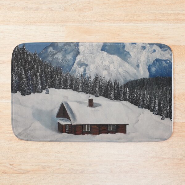 Item preview, Winter Cottage, snowy landscape designed and sold by Luna-Smith.