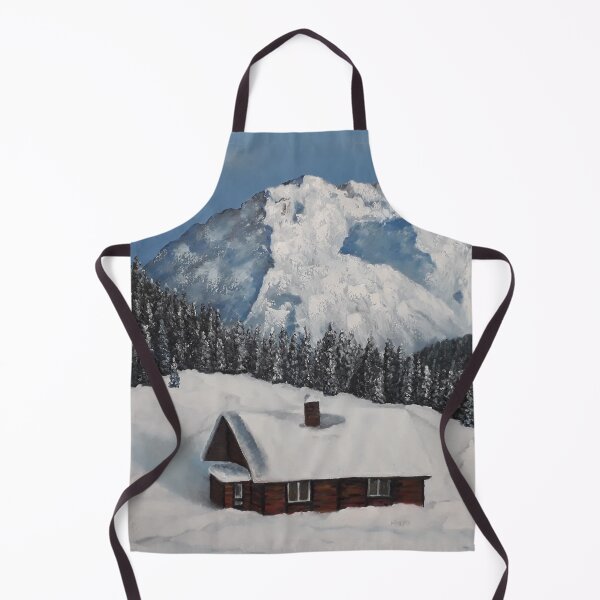 Item preview, Winter Cottage, snowy landscape designed and sold by Luna-Smith.