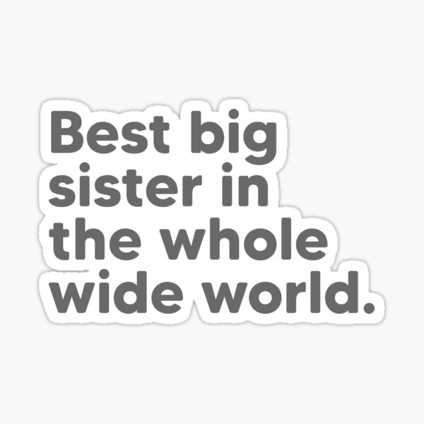 best-big-sister-in-the-whole-wide-world-grey-sticker-for-sale-by