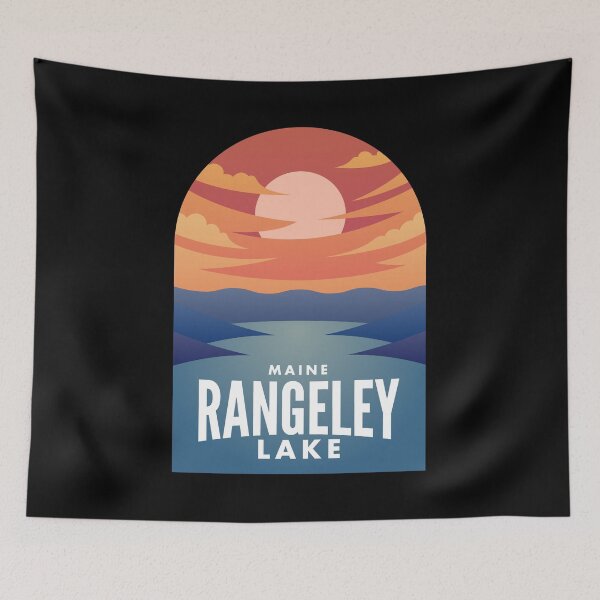 Item preview, Rangeley Lake ME Retro Sunset designed and sold by HalpinDesign.