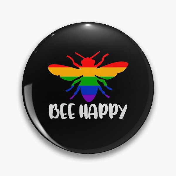 Artikelvorschau, RAINBOW BEE - BEE HAPPY (Be Happy) entworfen und verkauft von The-Funny-Shop.