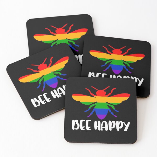 Artikelvorschau, RAINBOW BEE - BEE HAPPY (Be Happy) entworfen und verkauft von The-Funny-Shop.