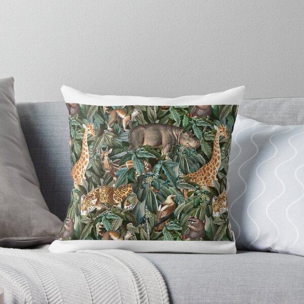 Item preview, Aesthetic Savanna Animals Pattern Art Print designed and sold by Eva Vincent.