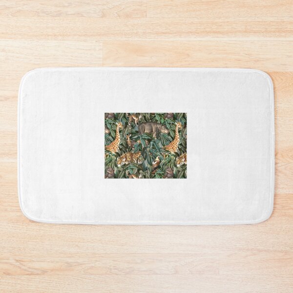Item preview, Aesthetic Savanna Animals Pattern Art Print designed and sold by Eva Vincent.