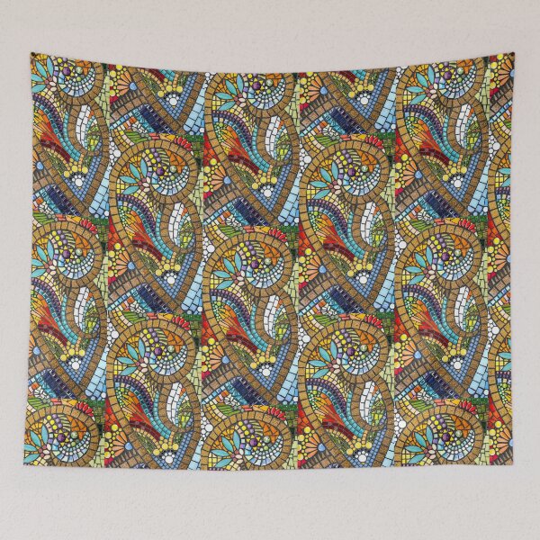 Item preview, Swirling Spring Mosaic Art, Vertical designed and sold by Sherifoxmosaics.
