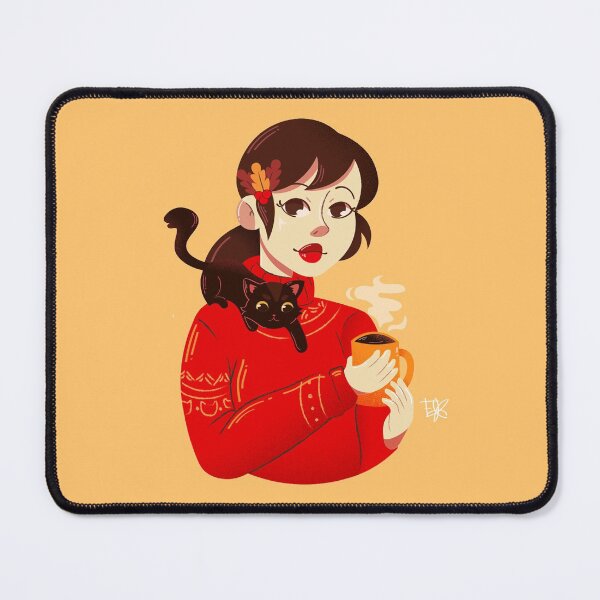 Item preview, coffee and cat designed and sold by Fionabdraws.