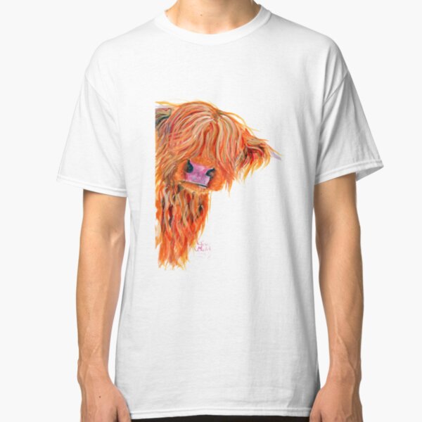 HIGHLAND COW 'PEEKABOO' BY SHIRLEY MACARTHUR Classic T-Shirt