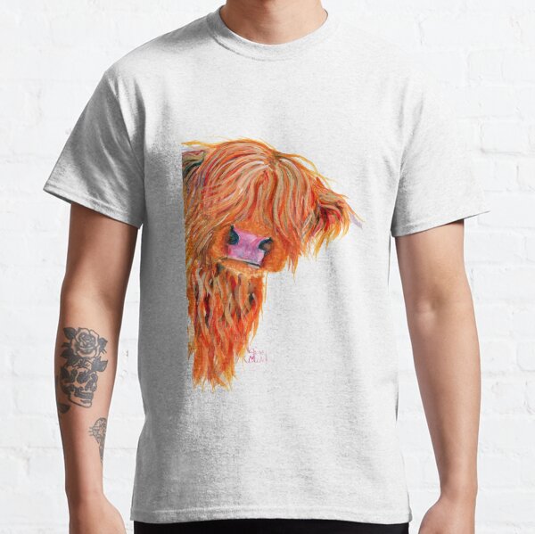 HIGHLAND COW 'PEEKABOO' BY SHIRLEY MACARTHUR Classic T-Shirt