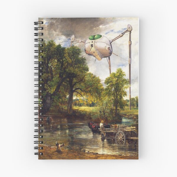 Item preview, Tripods Vs The Haywain Print designed and sold by SpruceMooseArt.