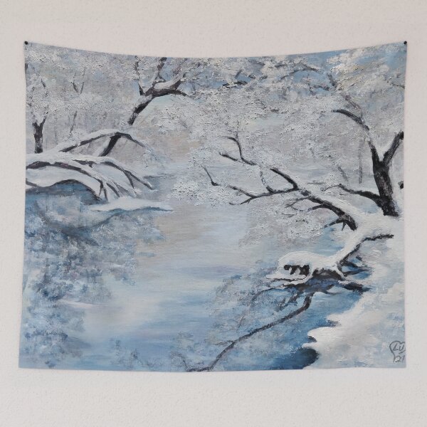 Item preview, Winter Breeze - snowy landscape designed and sold by Luna-Smith.