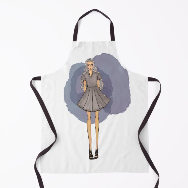 Artikelvorschau, moderne Mode-Illustrationskunst im grauen Stil, kurzes Kleid entworfen und verkauft von tenkenryujin.