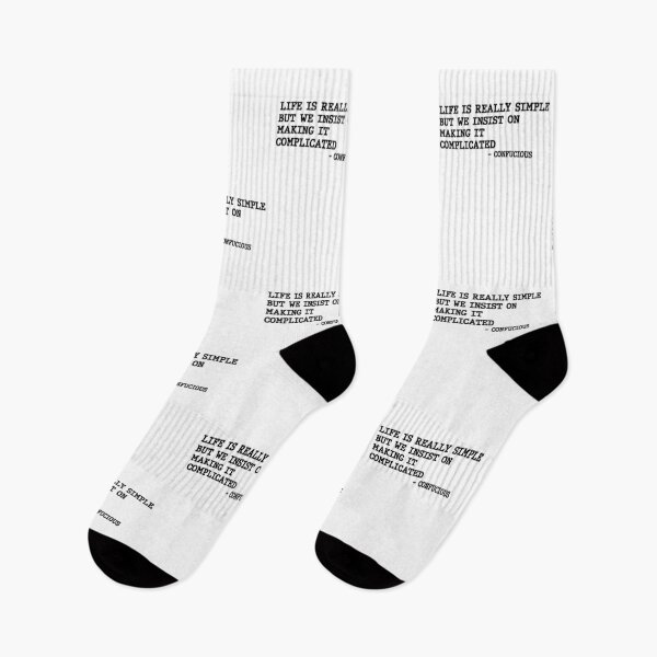 Item preview, Life Is Really Simple But We Insist On Making It Complicated Confucious Philosphy Quote Design designed and sold by AritraSur.