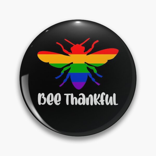 Artikelvorschau, RAINBOW BEE - BEE DANKE (Sei dankbar) entworfen und verkauft von The-Funny-Shop.