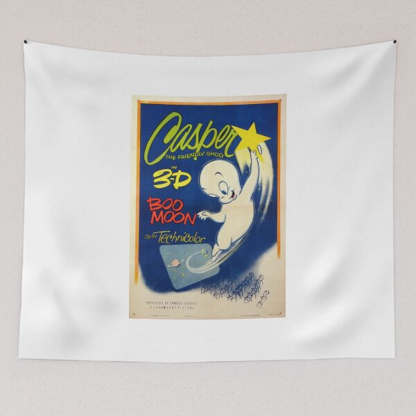Item preview, 1950'S Casper The Ghost 3D Retro Vintage Poster designed and sold by K1Store.