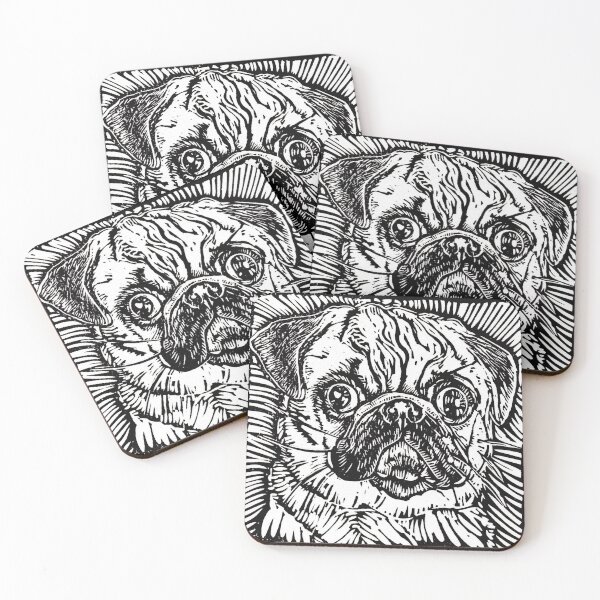 Item preview, Pug Illustration designed and sold by Go-Postal.