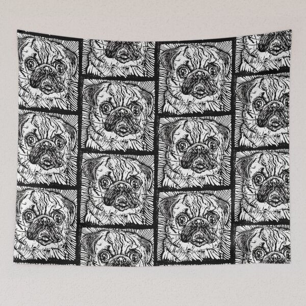 Item preview, Pug Illustration designed and sold by Go-Postal.