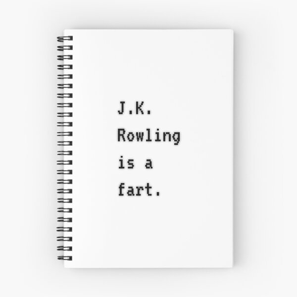 Item preview, J.K. Rowling is a fart - trans rights black & white designed and sold by MercrediCanon.
