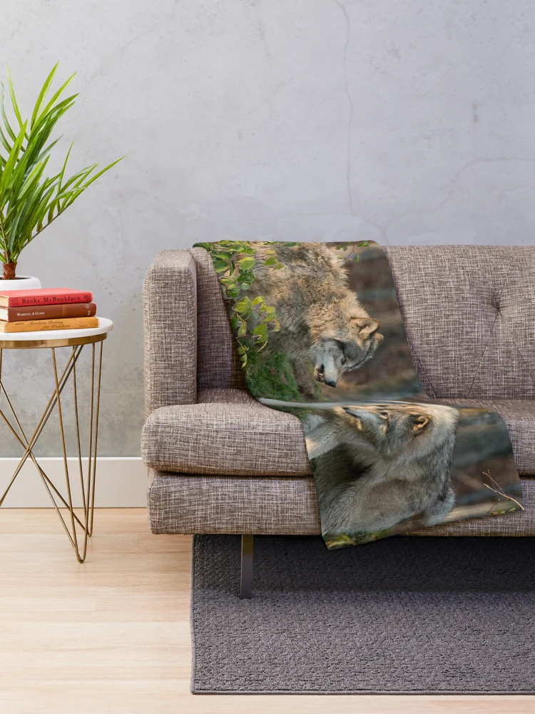 Thumbnail 2 of 6, Throw Blanket, Timber Wolves designed and sold by WolvesOnly.