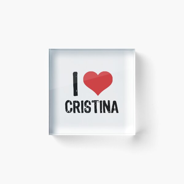 Item preview, I Love Cristina designed and sold by The "I Love Everything" Shop.