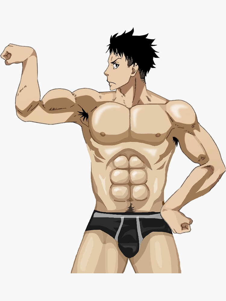 Obi Akitaru Sexy Shirtless Underwear Sticker For Sale By