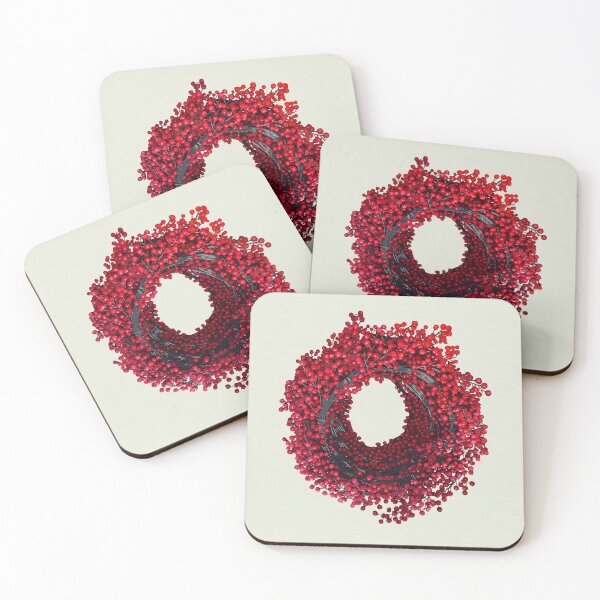 Item preview, Red berries wreath  designed and sold by Elena Statham.