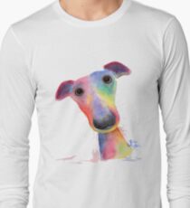 WHiPPeT GReYHouND DOG 'HANK' BY SHIRLEY MACARTHUR Long Sleeve T-Shirt
