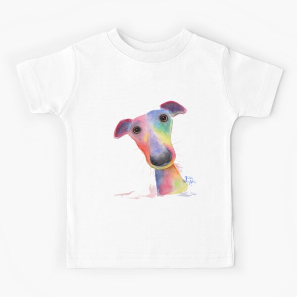 WHiPPeT GReYHouND DOG 'HANK' BY SHIRLEY MACARTHUR Kids T-Shirt