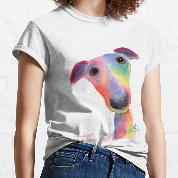 WHiPPeT GReYHouND DOG 'HANK' BY SHIRLEY MACARTHUR Classic T-Shirt
