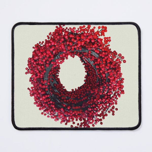 Item preview, Red berries wreath designed and sold by Elena Statham.