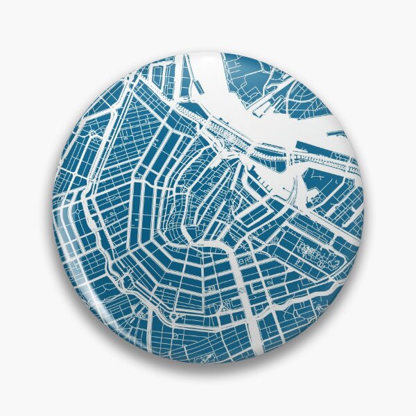 Item preview, Amsterdam, Netherlands, City Map - Blue designed and sold by helloadventure.