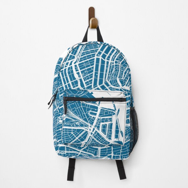 Item preview, Amsterdam, Netherlands, City Map - Blue designed and sold by helloadventure.