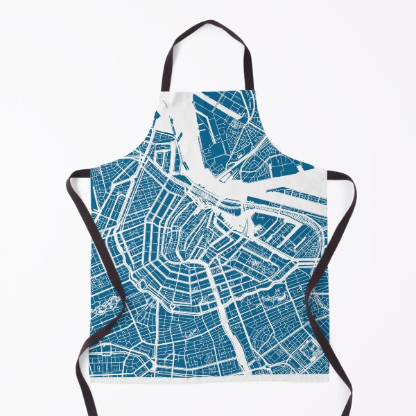 Item preview, Amsterdam, Netherlands, City Map - Blue designed and sold by helloadventure.