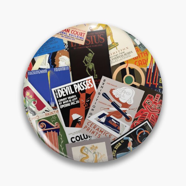 Artikelvorschau, Vintage WPA Poster Collage #1 entworfen und verkauft von Rockett Graphics.